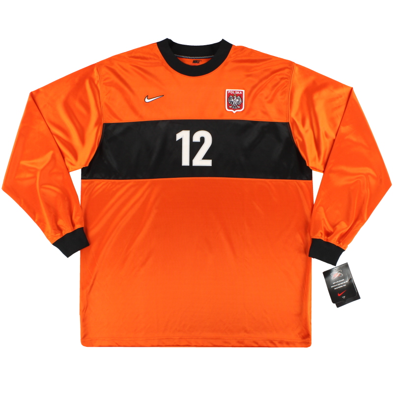 1998-99 Poland Nike Match Issue Goalkeeper Shirt #12 *w/tags* XXL