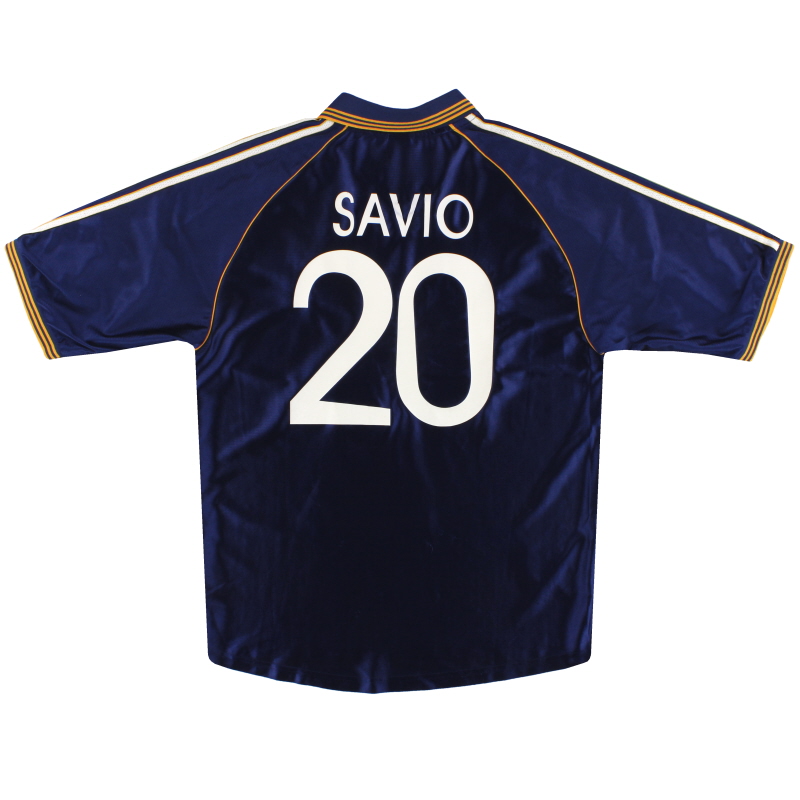 1998-99 Real Madrid adidas Third Shirt Savio #20 L