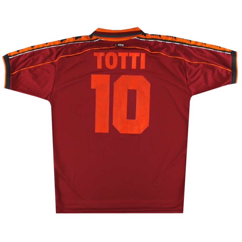 1998-99 Roma Diadora Home Shirt Totti #10 *As New* XXL