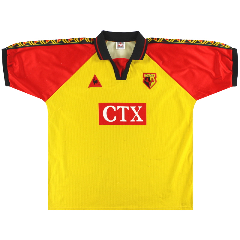 1998-99 Camiseta de local del Watford Le Coq Sportif XXL