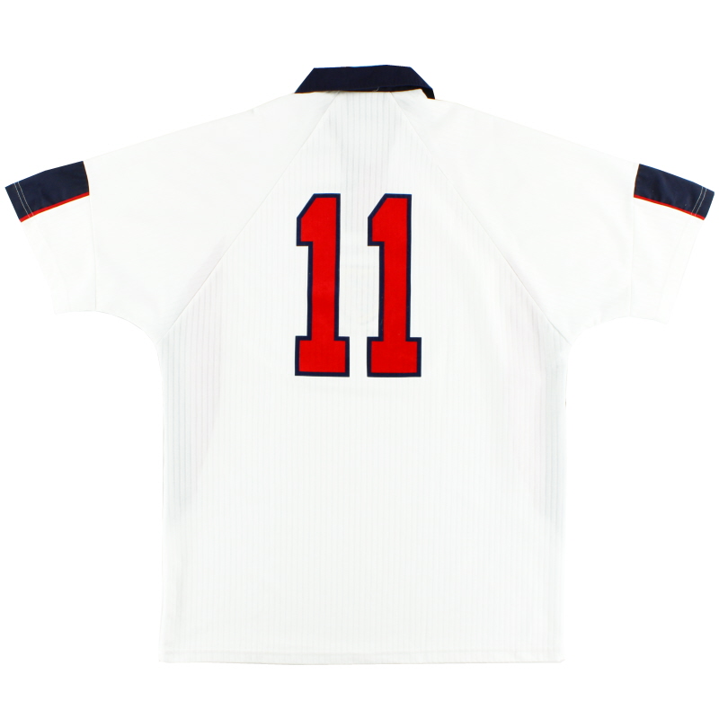 1998 England Match Issue Home Shirt #11 XL