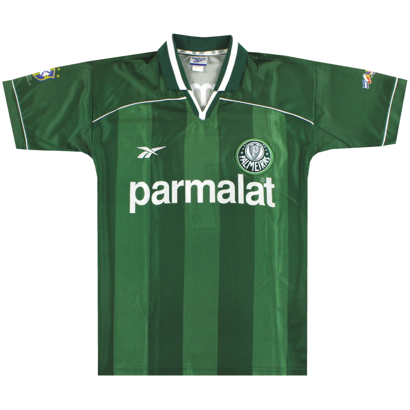1998 Palmeiras Reebok Home Shirt #7 L 