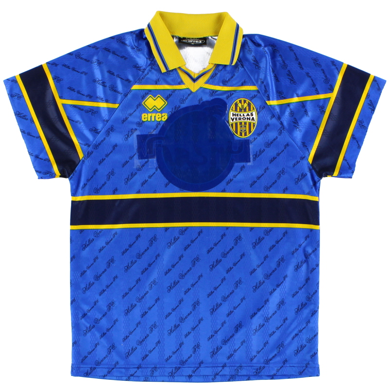 1999-00 Hellas Verona Match Issue Third Shirt #16 S