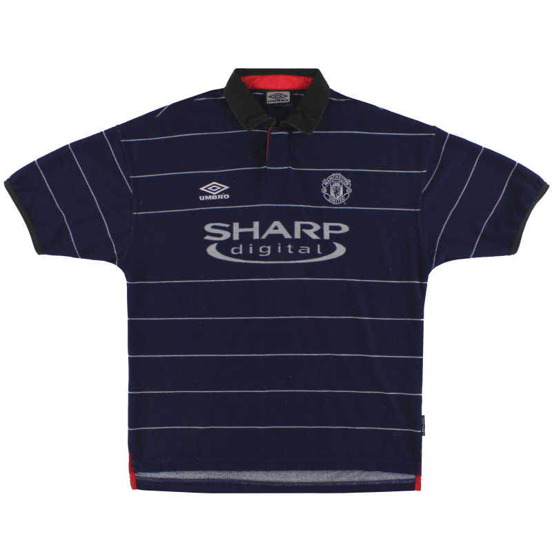1999-00 Camiseta de la 735540a equipación Umbro del Manchester United XL - XNUMX