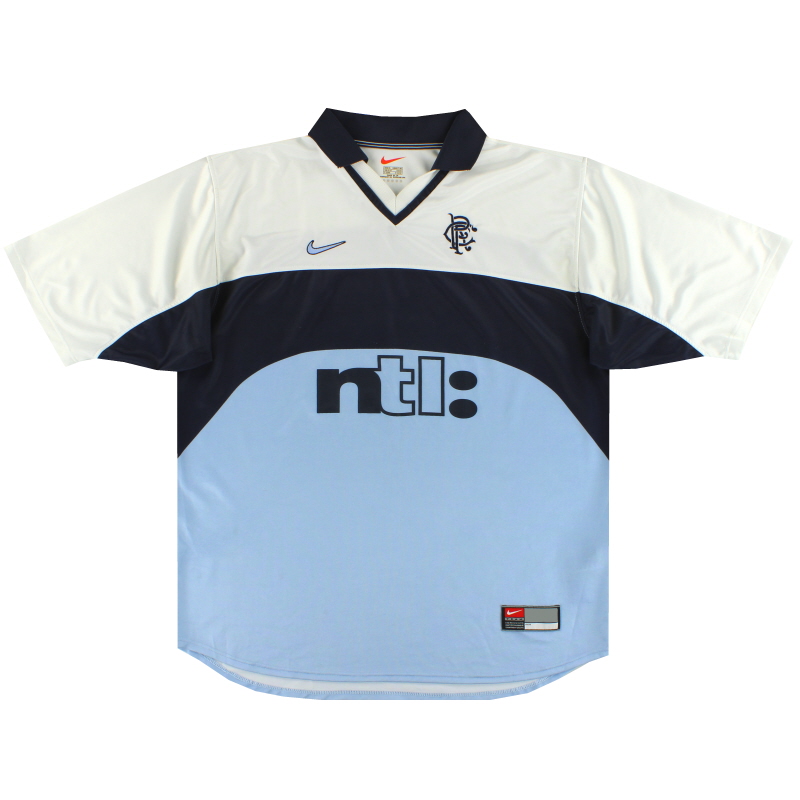 1999-00 Rangers Nike Away Shirt L