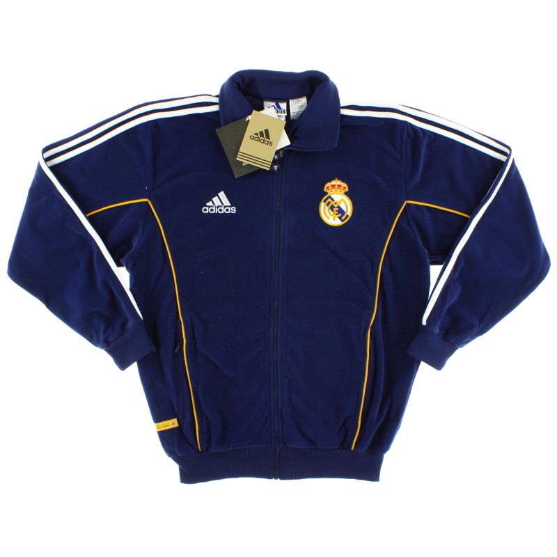 1999-00 Real Madrid adidas Fleece Presentation Jacket *w/tags* S