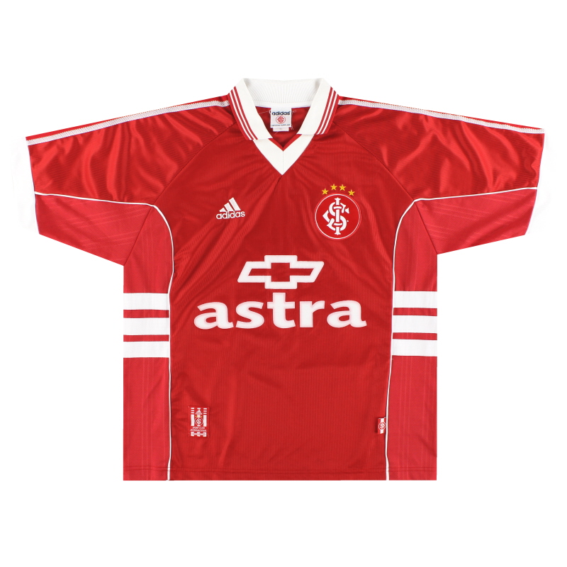 1999-00 S.C. Internacional adidas Home Shirt #3 L