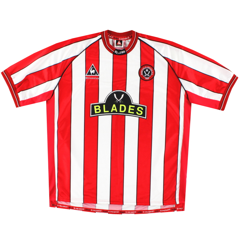 1999-00 Camiseta local Le Coq Sportif del Sheffield United XL