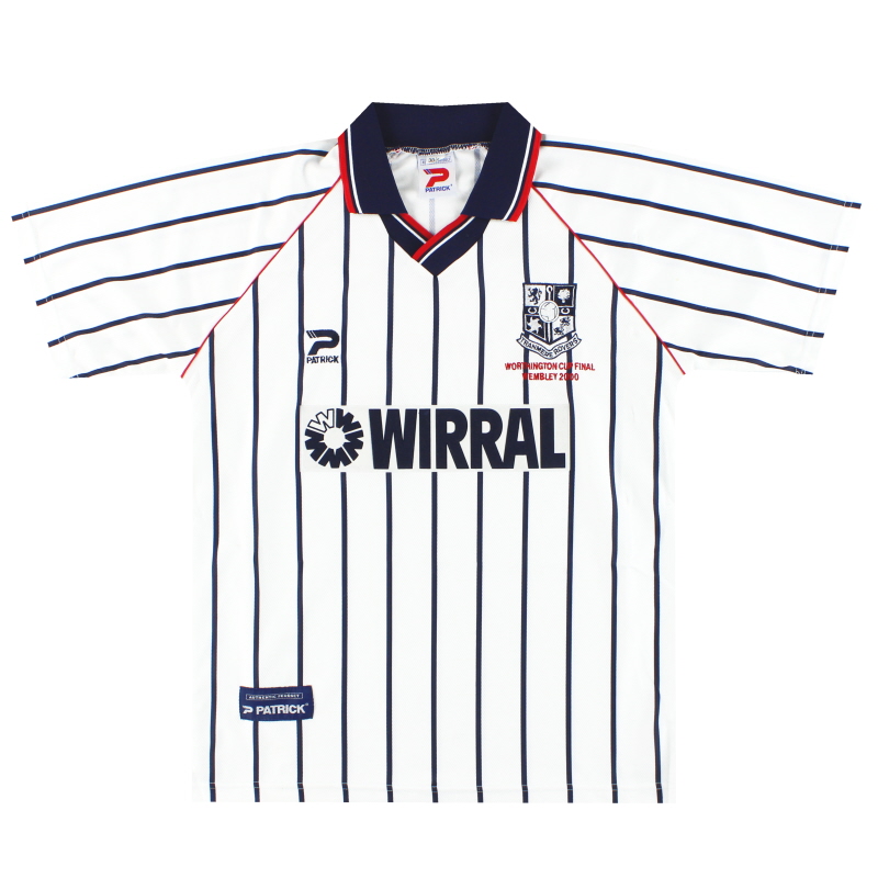 1999-00 Tranmere Rovers Patrick 'Cup Final' Maillot Domicile M
