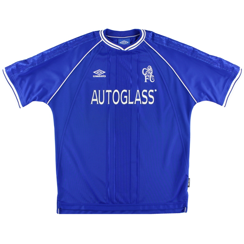 Camiseta XXL de la 1999a equipación del Chelsea Umbro 01-XNUMX