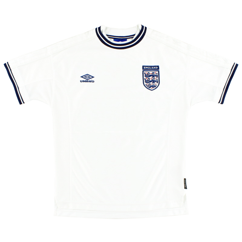 1999-01 Inggris Umbro Home Shirt Y