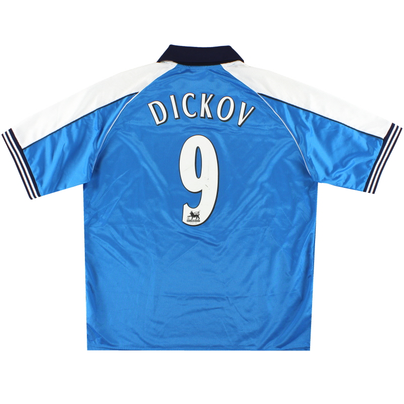 1999-01 Manchester City Le Coq Sportif Home Shirt Dickov #9 L