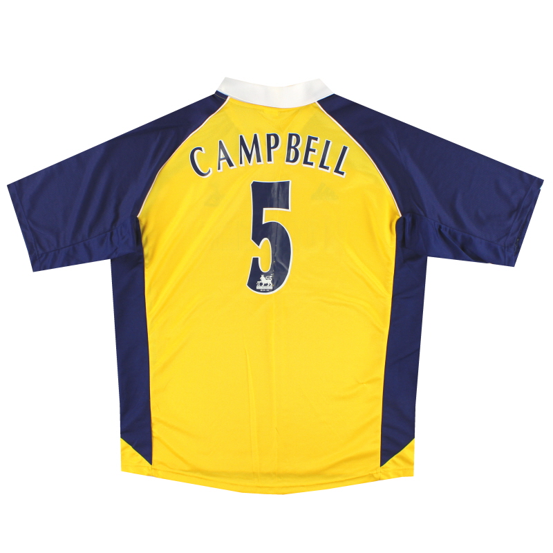 1999-01 Tottenham adidas Away Shirt Campbell #5 XL