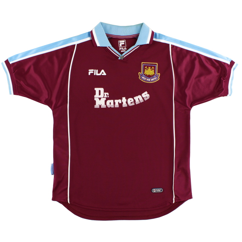 1999-01 West Ham Fila Домашняя рубашка L