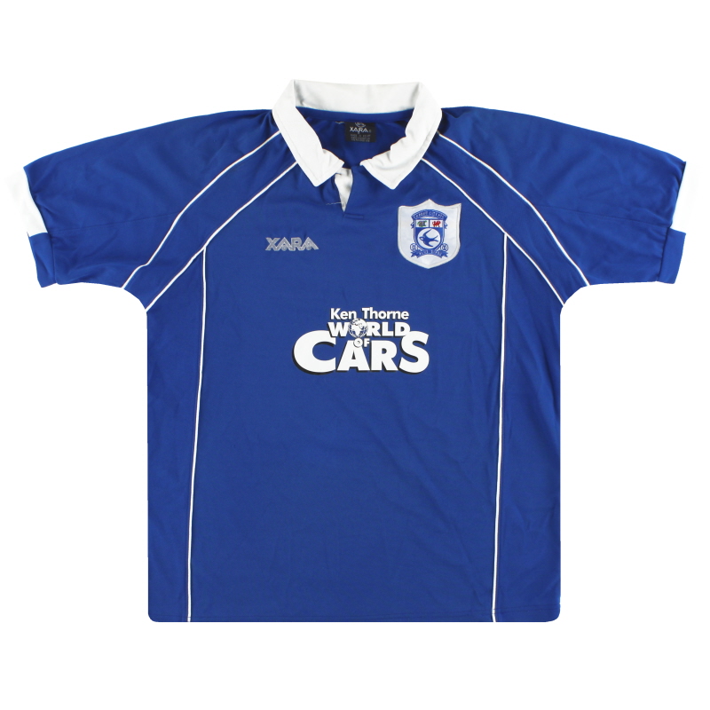 2000-01 Cardiff City Heimtrikot XL