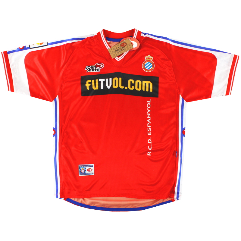 Camiseta visitante del Espanyol 2000-01 *con etiquetas* L - PKCM-501 - 8428725272571