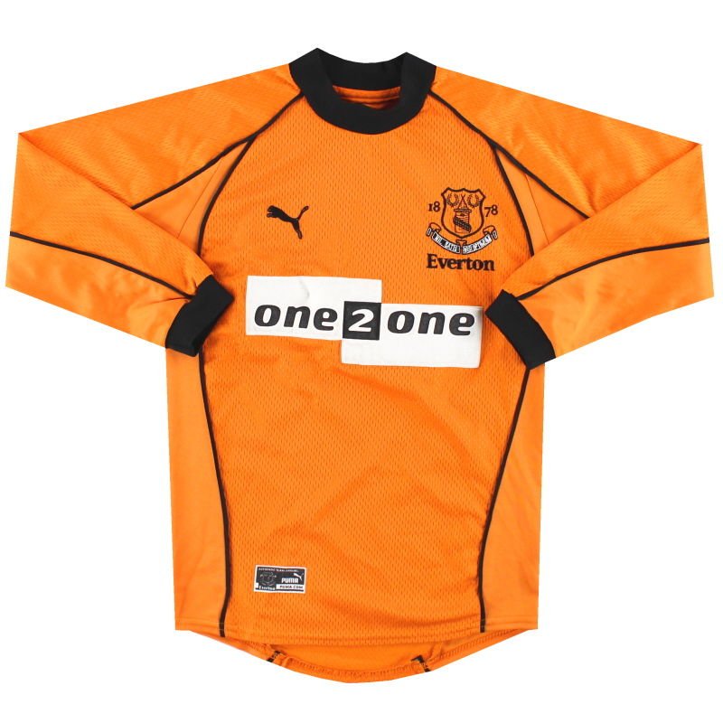 2000-01 Everton Umbro Goalkeeper Shirt M.Boys
