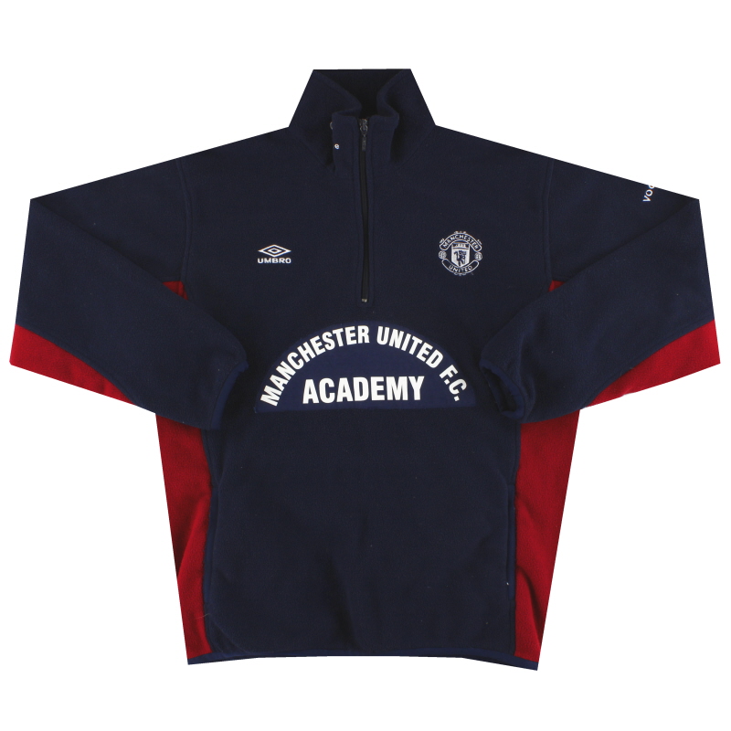 2000-01 Manchester United Umbro Player Issue Academy Fleece L