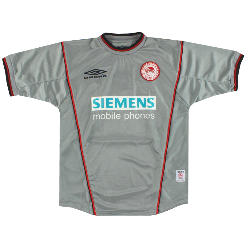 2000-01 Olympiakos Umbro Away Shirt *Mint* M