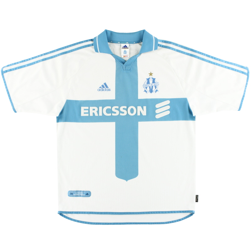2000-01 Olympique Marseille adidas Home Shirt M - 685317