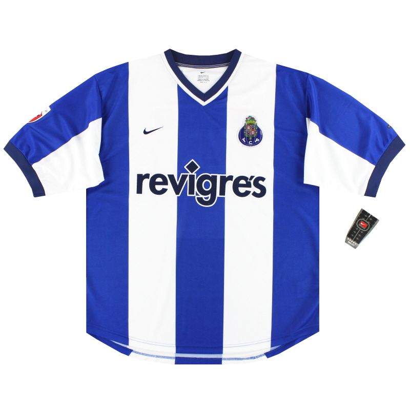 2000-01 Porto Nike Home Shirt *dengan tag* XXL - 168003-493 - 676556360631