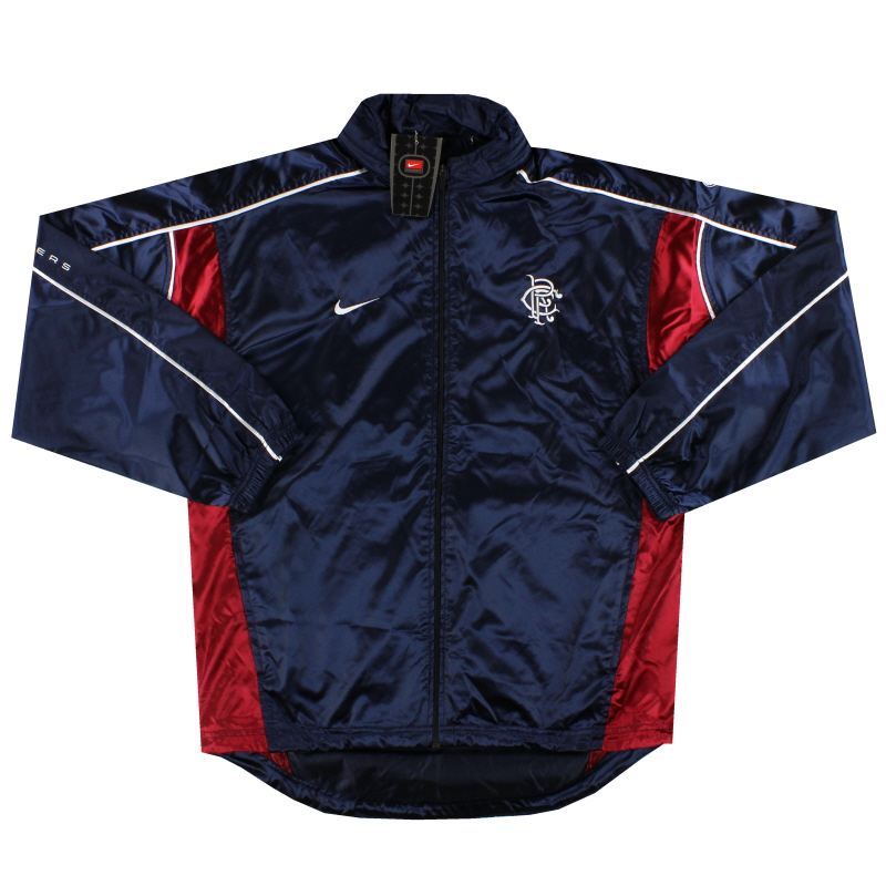 2000-01 Rangers Nike Hooded Rain Jacket *w/tags* M - 780341-452
