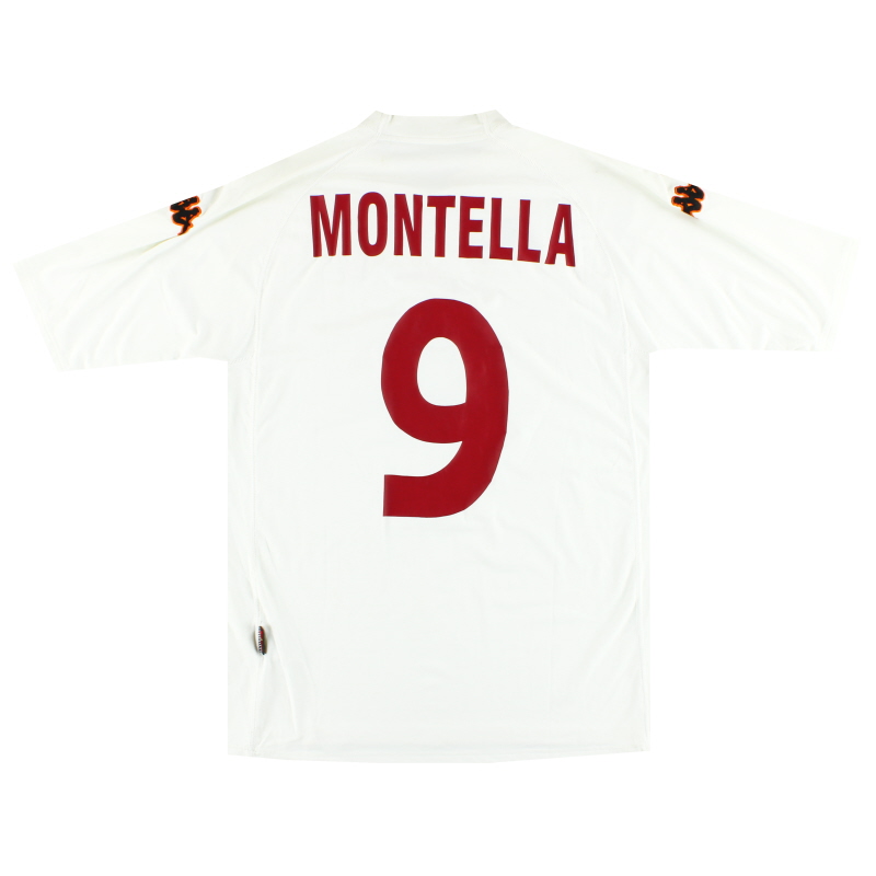 2000-01 Roma Kappa Maglia Away Montella #9 *Come nuova* XXL