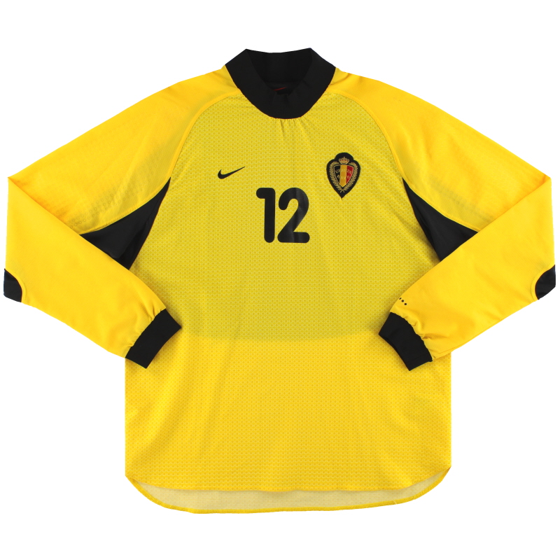 2000-02 Belgium Nike Player Issue Goalkeeper Shirt #12 XL