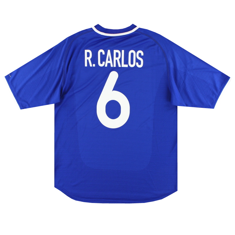 2000-02 Brazil Nike Away Shirt R.Carlos #6 L