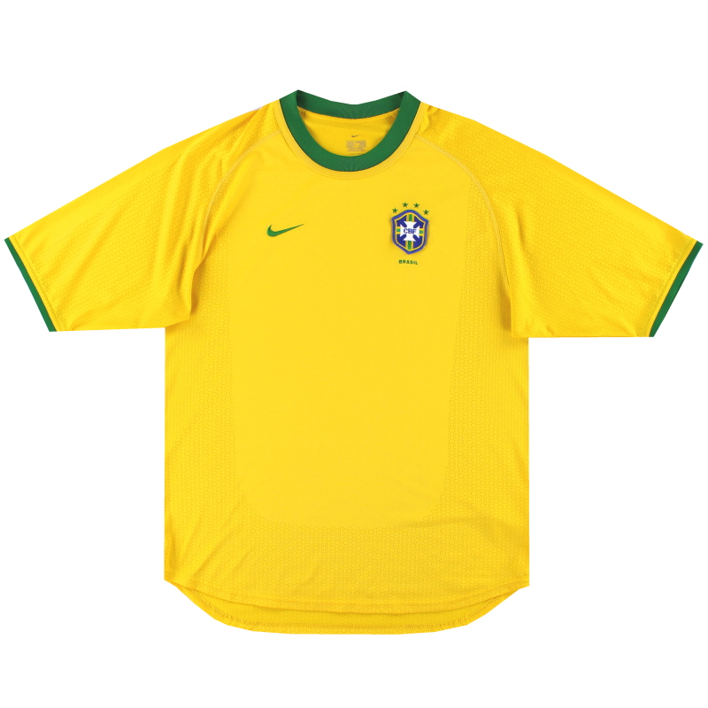 2000-02 Brésil Nike Home Shirt M