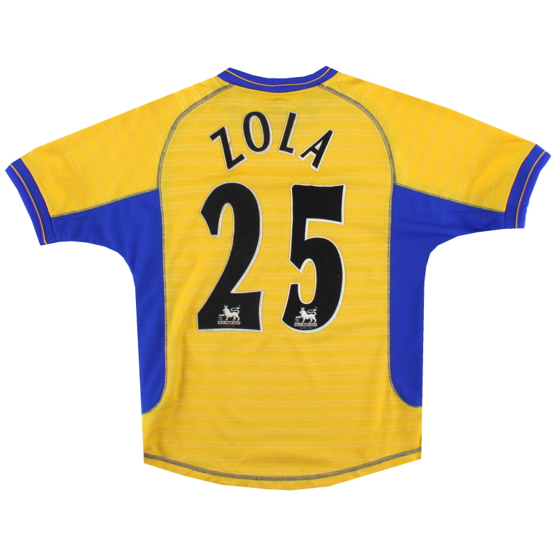 2000-02 Chelsea Umbro Away Shirt Zola #25 M.Boys