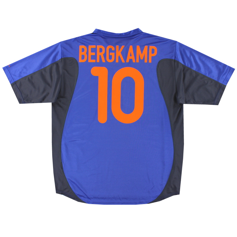 2000–02 Holland Nike Auswärtstrikot Bergkamp #10 *Mint* XL – 163285-407