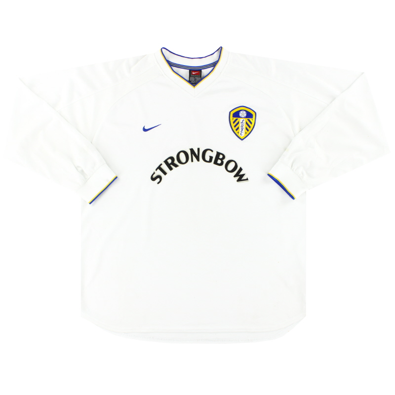 2000-02 Leeds Nike Heimtrikot L/S XL