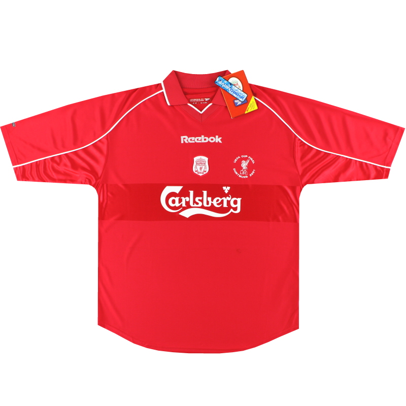 2000-02 Liverpool Reebok ’UEFA Cup Final’ Home Shirt *w/tags* L