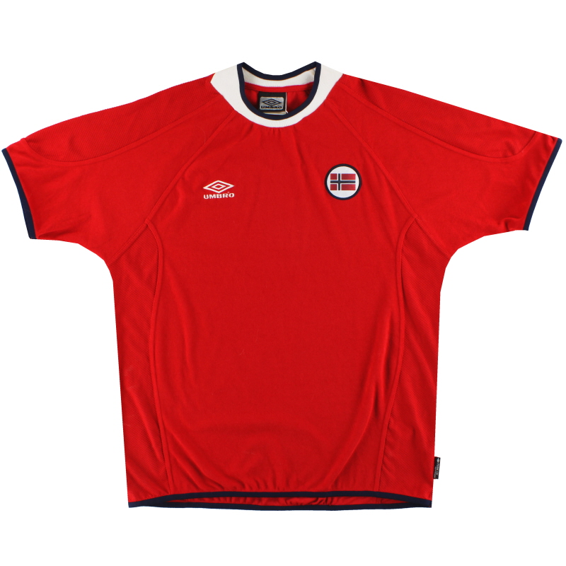 2000-02 Norway Umbro Home Shirt XL