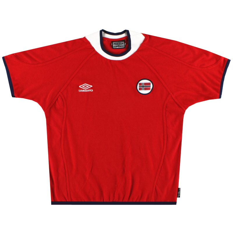 2000-02 Norway Umbro Home Shirt L