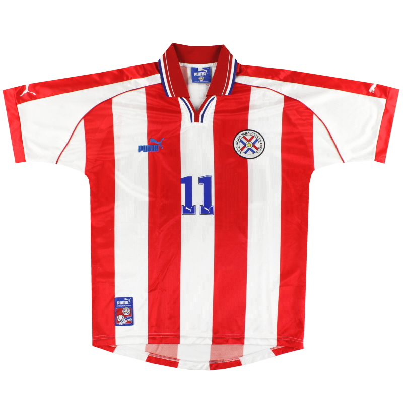 Dime diccionario Araña 2000-02 Paraguay Puma Home Camiseta Santa Cruz #11 XL