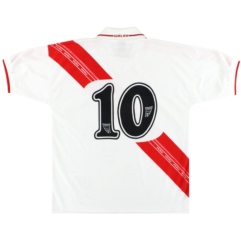 2000-02 Peru Home Shirt #10 XL