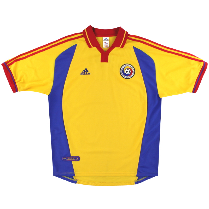 2000-02 Romania adidas Home Shirt *As New* M - 647076