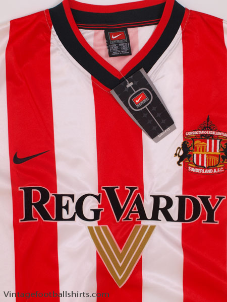 Bnwt Sunderland Home SS Retro 2000 Football Shirt Made By Score Draw 