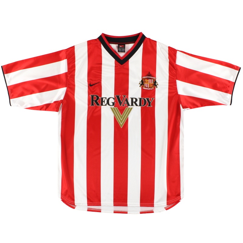 2000-02 Sunderland Nike Home Camiseta XL.