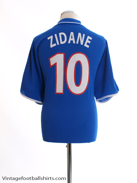 Zidane #10 France Euro 2000 Home Nameset for Football Shirt 