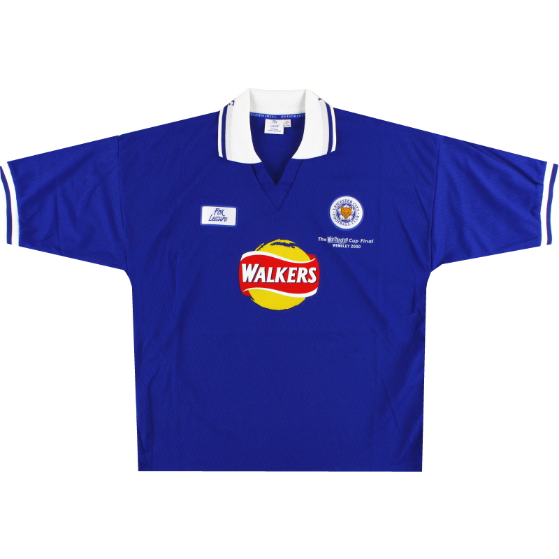 2000 Leicester Fox Leisure 'Worthington Cup Final' Home Shirt *Mint* XL