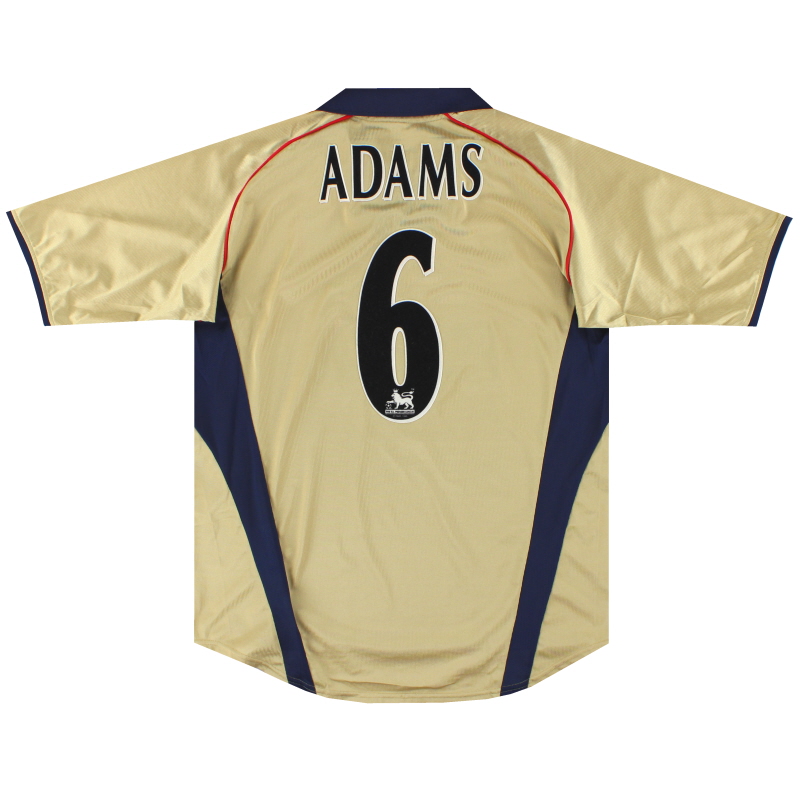 2001-02 Arsenal Nike Away Shirt Adams #6 *Mint* L