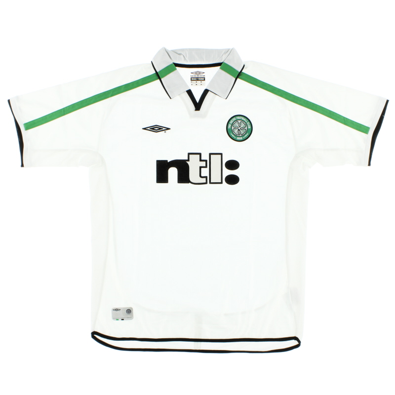 2001-02 Celtic Umbro Maglia Away L