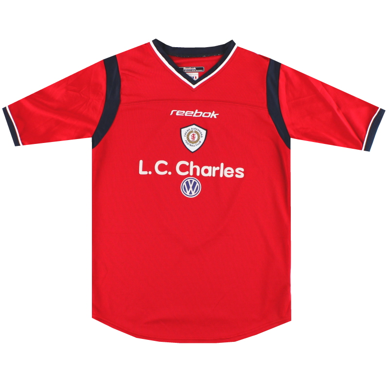 2001-02 Camiseta de local Crewe Alexandra Reebok n.º 8 L.Boys