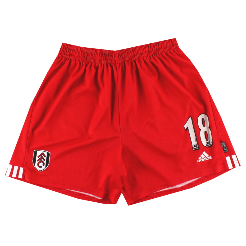 2001-02 Fulham adidas Celana Pendek Tandang #18 XL