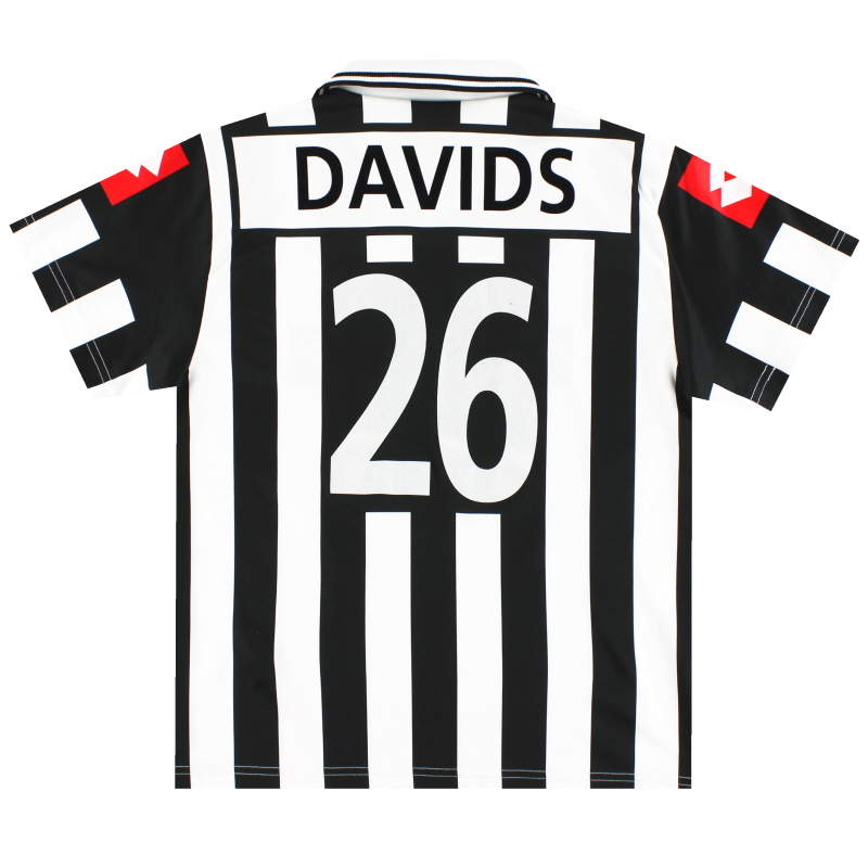 2001-02 Juventus Lotto Maillot domicile basique Davids # 26 XL.Boys