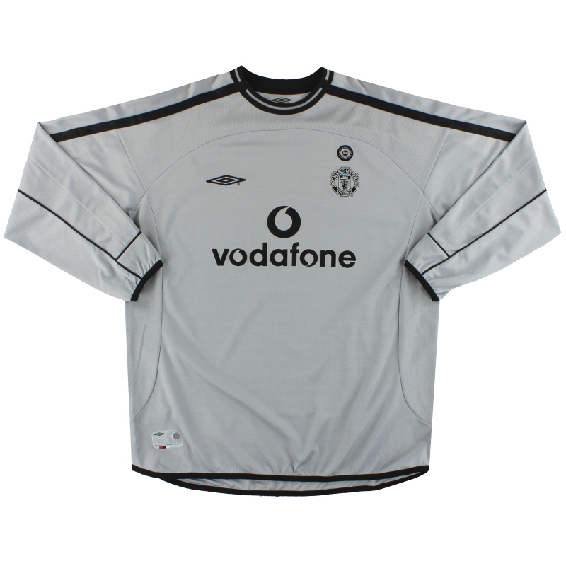 2001-02 Manchester United Umbro Centenary Goalkeeper Shirt L/S XL