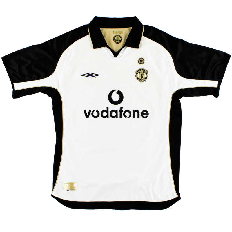2001-02 Manchester United Umbro Centenary Reversible Away Shirt L